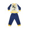 Long thin cotton baby pajamas - Mickey Mouse - One fly guy - Jersey - dark blue-yellow - 86