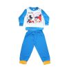 Long thin cotton baby pajamas - Mickey mouse - Jersey - medium blue - 80