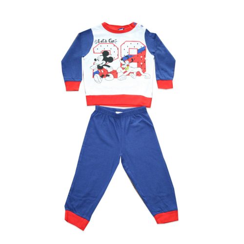 Long thin cotton baby pajamas - Mickey mouse - Jersey - dark blue - 86