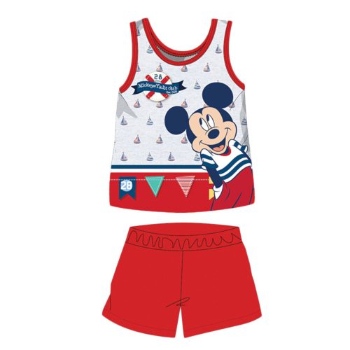 Summer sleeveless cotton baby pajamas - Disney Mickey Mouse - red - 80