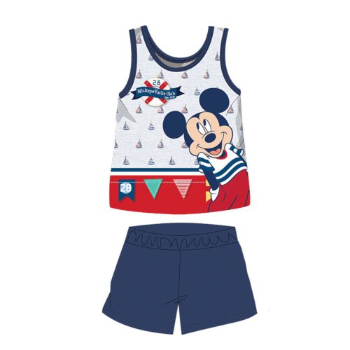 Summer sleeveless cotton baby pajamas - Disney Mickey Mouse - dark blue - 80