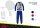 Winter cotton interlock children's pajamas - Disney Mickey mouse - dark blue - 104