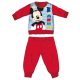 Disney Mickey mouse winter thick baby pajamas - cotton flannel pajamas - red - 86