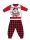 Disney Mickey mouse winter thick Christmas baby pajamas - cotton flannel pajamas - red-black - 86