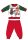 Disney Mickey mouse winter thick Christmas baby pajamas - cotton flannel pajamas - red-green - 92