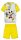 Disney Mickey Mouse Sommer-Kurzarm-Kinderpyjama – Pyjama aus Baumwolljersey – Gelb – 110