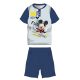 Disney Mickey egér nyári rövid ujjú gyerek pizsama - pamut jersey pizsama - sötétkék - 104