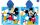 Disney Mickey mouse quick drying poncho - 55x110 cm