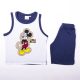 Mickey mouse boy cotton summer ensemble - t-shirt-shorts set - dark blue - 104