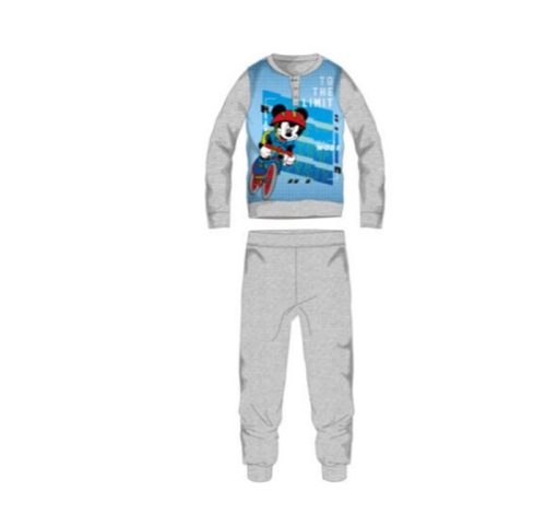 Disney Mickey mouse thin cotton children's pajamas - jersey pajamas - gray - 110