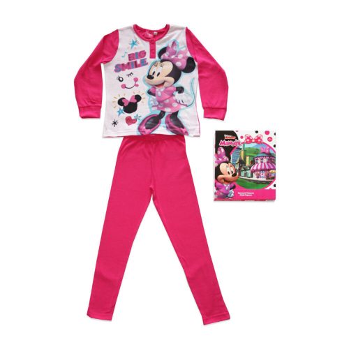 Long thin cotton children's pajamas - Minnie mouse - Jersey - pink - 122