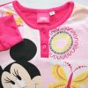 Langer Kinderpyjama aus dünner Baumwolle – Minnie Maus – mit Schmetterlingen – Jersey – Rosa – 122