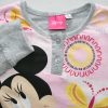 Long thin cotton children's pajamas - Minnie mouse with butterflies - Jersey - gray - 104