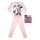 Long thin cotton children's pajamas - Minnie mouse - Jersey - light pink - 104