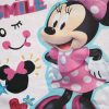 Langer Kinderpyjama aus dünner Baumwolle – Minnie Maus – Jersey – Hellrosa – 104