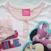 Long thin cotton children's pajamas - Minnie mouse - Jersey - light pink - 104