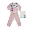 Pijamale lungi subțiri din bumbac pentru bebeluși - Minnie mouse cu buline - Jersey - roz oçetr - 86