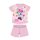 Letnia bawełniana pijama dziecięca z kortkym funkcjonalnyvem - Disney Minnie Mouse - Gwiazdki - Jasnoróżowy - 92