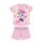 Summer Short Sleeve Cotton Baby Pajamas - Disney Minnie Mouse - Stars - Light Pink - 92