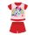 Summer short-sleeved cotton baby pajamas - Disney Minnie Mouse - red - 92