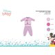 Winter cotton interlock baby pajamas - Disney Minnie mouse - light purple - 86