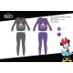 Winter cotton interlock women's pajamas - Disney Minnie Mouse - with Morning Face inscription - purple - L