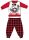 Disney Minnie mouse winter thick Christmas baby pajamas - cotton flannel pajamas - red-black - 80