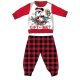 Disney Minnie mouse winter thick Christmas baby pajamas - cotton flannel pajamas - red-black - 80