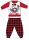 Gruba światnia pijama dziecięca Disney Minnie Mouse – bawełniana flanelowa pijama – czerwono-czarna – 98