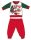 Disney Minnie mouse winter thick Christmas baby pajamas - cotton flannel pajamas - red-green - 92