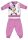 Dziecięca pijama polarowa Disney Minnie Mouse - gruba pijama zimowa - róża - 86