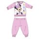 Dziecięca pijama polarowa Disney Minnie Mouse - gruba zimowa pijama - jasnoróżowa - 98