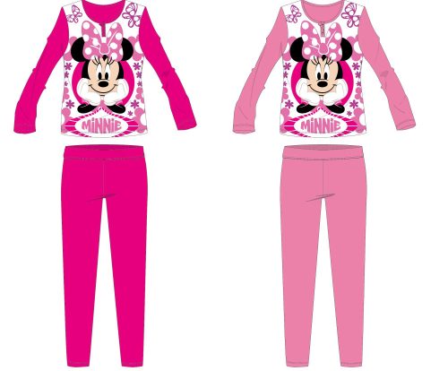 Pijamale copii din jerseu de bunmac Minnie mouse Disney - roz - 98