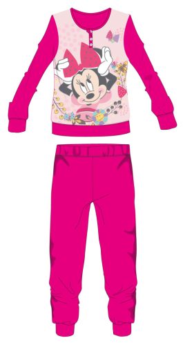 Disney Minnie egér polár pizsama - téli vastag gyerek pizsama - pink - 104