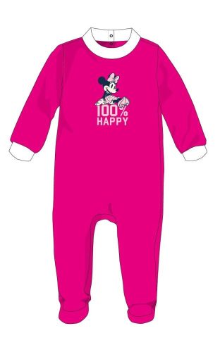 Disney Minnie egér baba velúr rugdalózó - pink - 1-3 hónapos babának