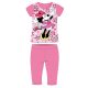 Disney Minnie mouse short-sleeved summer cotton pajamas - children's jersey pajamas - pink - 110