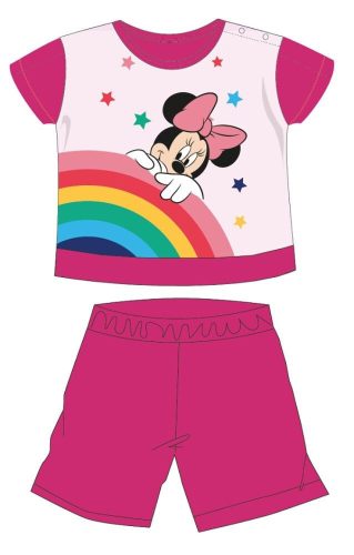 Disney Minnie mouse summer short-sleeved baby pajamas - cotton jersey pajamas - pink - 92