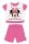 Letnia pijama dziecięca z krótkim rękawem Disney Minnie Mouse – bawełniana pijama z dżerseju – rozą – 86
