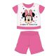 Letnia pijama dziecięca z krótkim rękawem Disney Minnie Mouse – bawełniana pijama z dżerseju – rozą – 86