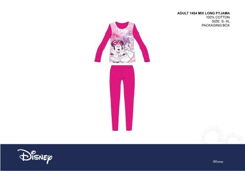 Disney Minnie Mouse Damen-Jersey-Pyjama – Baumwollpyjama – Rosa – M