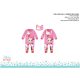 Papusa Disney Minnie Mouse cu baveta - roz-rosu - pentru bebelusi 3-6 luni