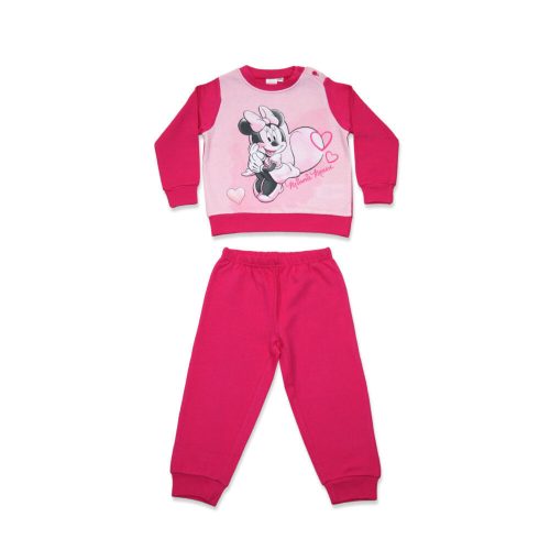 Winter flannel baby pajamas - Minnie mouse - pink - 86