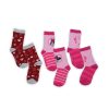 Children's cotton ankle socks - 3 pairs - Minnie mouse - pink-red-pink - 27-30