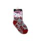 Non-slip children's ankle socks - Minnie mouse - plush - Minnie head - gray - 23-26