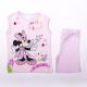 Minnie mouse girl cotton summer ensemble - t-shirt-shorts set - light pink - 80