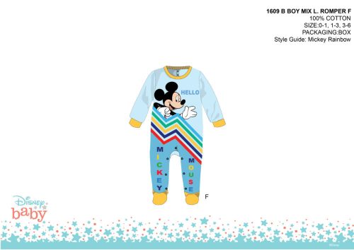 Disney Mickey Mouse Babywippe – hellblau-gelb – für Babys im Alter von 3–6 Monaten