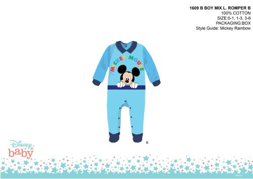 Disney Mickey Mouse baby bouncer - with collar - light blue-dark blue - for babies 0-1 months old