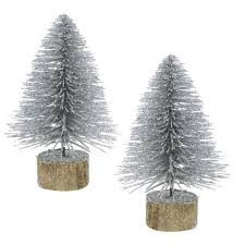 Mini decor pine wood silver 3.5cm