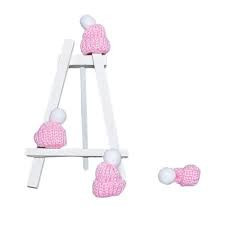 Mini knitted hat pink