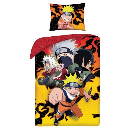 Set lenjerie de pat Naruto 140x200 cm, 70x90 cm